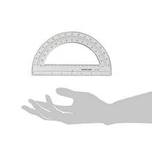 Sch Plastic Protractor Clear Ruler - View 3