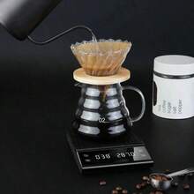 Coffee Scale Timer Scale Kitchen Scale 5kg/0.1g Electronic Scale Food Scale Digital Scale Kitchen Baking Cooking Measurement Tool Minimum Weighing 0.4g - Black - View 6