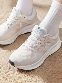 Nike Run Swift 3 舒適百搭跑步鞋 女款 淺米色 - 淺米色 - 查看 1
