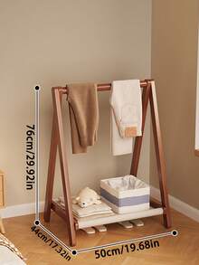 Folding Clothes Hanger For Kids, Freestanding Hanger For The Bedroom, Clothes Drying Rack For The Living Room Or Balcony, Minimalist Coat Rack, Room Decor, Storage Rack, Organizing Rack-Perfect For Dresses, Pants, Jeans, And Skirts - Multicolor - View 7