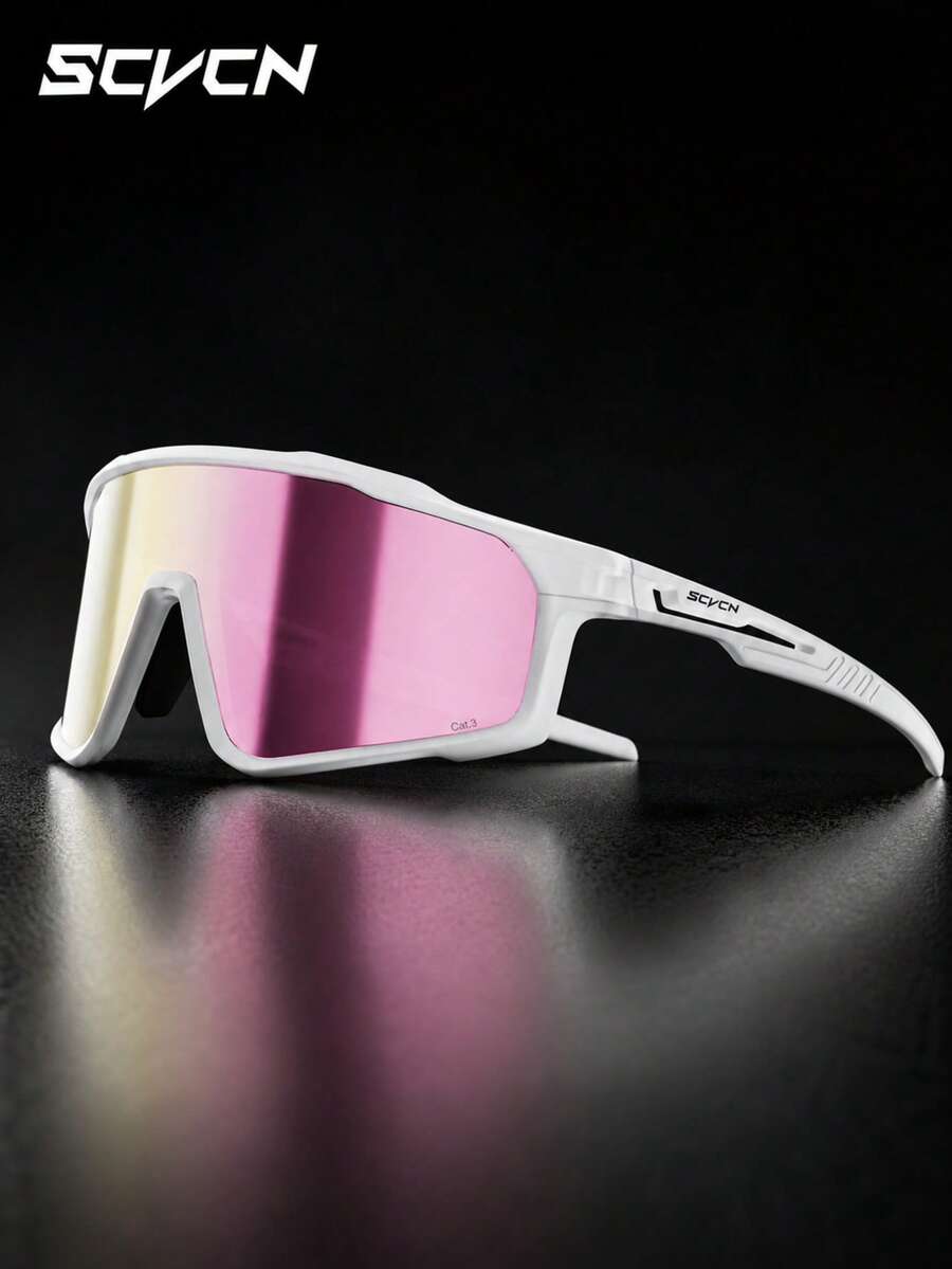 SCVCN Fashion Outdoor Cycling Glasses, Unisex, Suitable For Mountain Biking, Outdoor Activities Such As Hiking, Running, Golf, Camping, Sunbathing, Etc. - Multicolor - View 1