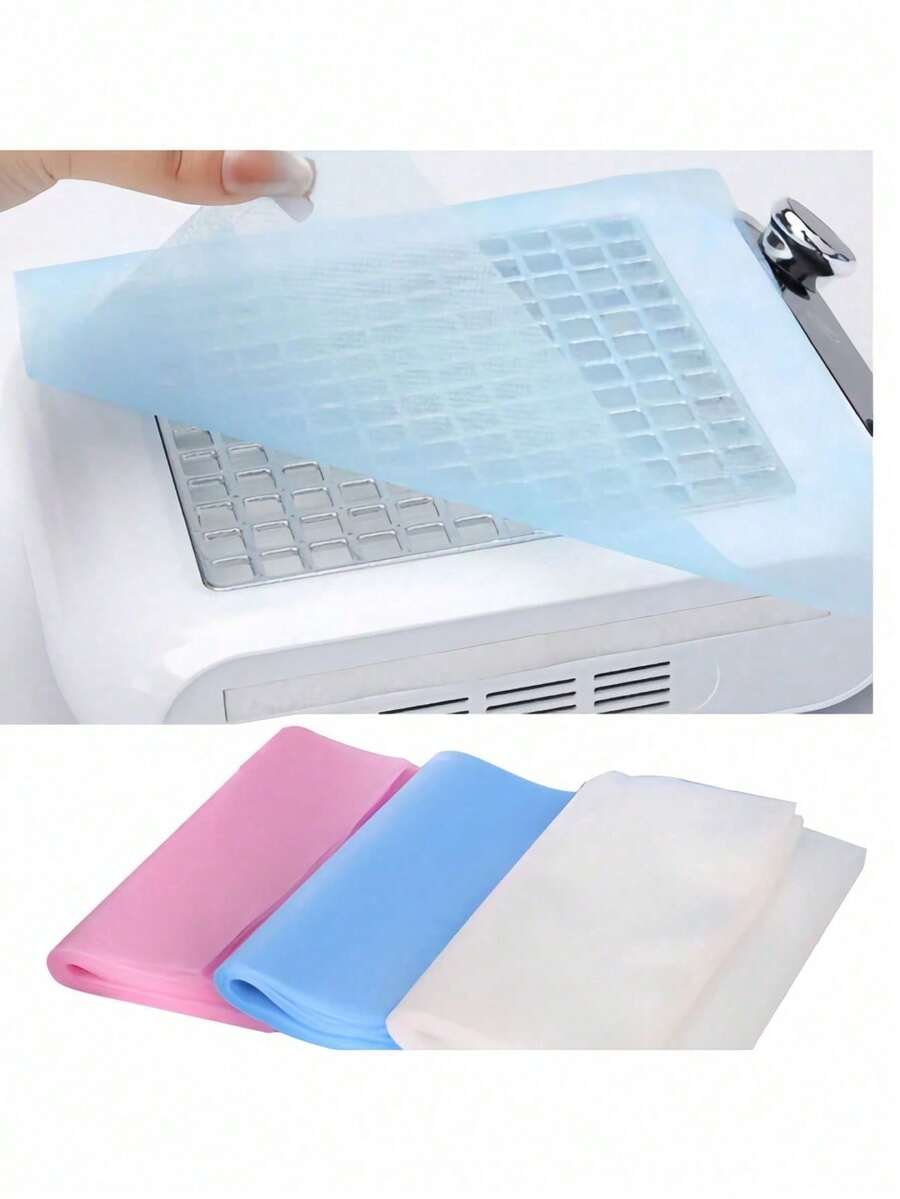 10pcs Nail Dust Collector Filter Paper 19*24cm/Pc Nail Dust Collector Cleaning Filter Paper Dust-Proof Replacement Pack Nail Dust Collector Cleaning Filter Paper Nail Machine Dust Removal Accessories - Multicolor - View 1