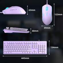 RGB Silent Keyboard And Mouse Combo MageGee GK970 2-In-1 Set LED Backlit Full-Size Numeric Keypad Multimedia And Function Keys Suitable For Office, Gaming, School, PC, Laptop, Classroom Learning, Student Essential - View 4