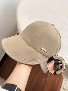 1pc Women's Lightweight Foldable Sun Hat - Adjustable Wide Brim Baseball Cap, Sun Hat, Suitable For All Seasons, Daily Fashion Versatile, Breathable Fabric, Daily Accessory - A - View 7