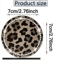 1/2/4个装汽车杯架垫，豹纹图案，趣味豹纹设计，保护汽车杯架 - 豹紋杯墊 - 查看 2