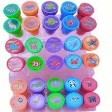 DAFENNI 30/20/10pcs Cute Cartoon Animal Stamps, Toddler Toys Children Toys Montessori Toys Sensory Toys Autism Sensory Toys, Preschool Game Coloring Book Accessories, Children Party Gifts, Back To School Halloween Birthday Gifts Early Education Toys - Multicolor - View 5