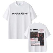 Rapper Rauw Alejandro Cosa Nuestra World Tour 2025 T Shirt Men Hip Hop Fashion Street Crewneck T-Shirts High Quality Cotton Tees - White - View 1