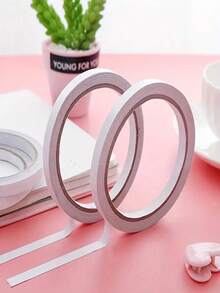 5 Rolls/1 Roll Double Sided Tape, Strong And Durable, Suitable For Gift Wrapping, Halloween And Christmas Decorations, Event Setup, Crafting, Pre-Set Width 5mm - C-Transparent - View 2