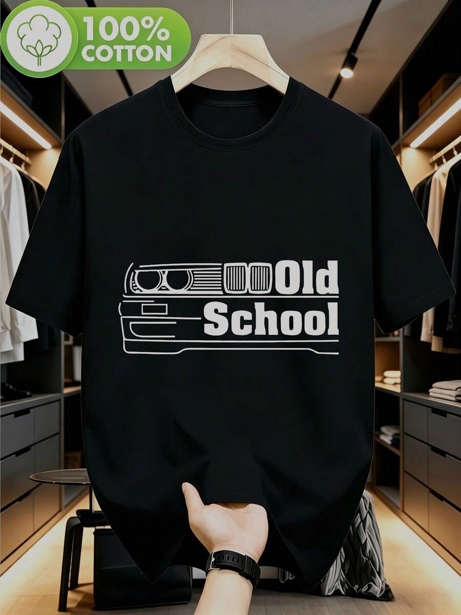 Men T-Shirts - 黑色 - 查看 1