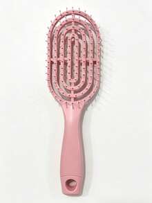 1pc Anti-Tangle Hair Brush, Soft Massage Brush, Breathable Quick-Dry Styling Brush (Suitable For Women And Girls), Scalp Massage Brush With Flexible Bristles, Portable Daily Hair Care Essential, Hairdressing Tool, Salon And Home Hair Comb - A - View 9