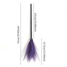 1pc Halloween Witch Broom Role Play, Party Prop Detachable Ghost Festival Funny Decoration Broom, Ideal Gift Choice - Multicolor - View 10