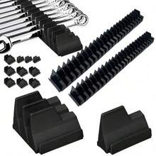 80PCS Magnetic Wrench Organizer Widget Portable Tool Storage Shelf Black - A - View 12