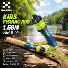 HASIDA Candy Light Version Parent-Child 1.2/1.68M Ceramics Guide Solid Tip Cork Handle Fishing Rod - Green - View 1