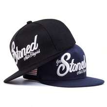 1pc Men's Fashion Letter Embroidered Hip-Hop Cap, Adjustable, Sports Outdoor Baseball Hat, Suitable For Spring, Autumn, Travel, Beach Party - Blue - View 8