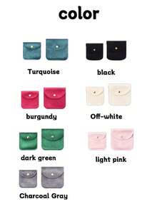 Personalized Custom Name Snap Button Jewelry Bag, Personalized Storage Pouch Portable Mini Bag, Suitable For Earrings, Rings, Necklaces, Bridal Bridesmaid Proposal Gifts, Portable And Compact, Convenient To Carry, Space-Saving - Multicolor - View 6