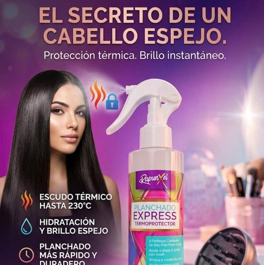 Express Termoprotector - Protector Capilar Térmico 300 Ml, Rosa - Kit de alisado del cabello - Ver 1
