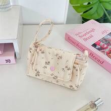 3-Layer Floral Print Digital Storage Bag, Cute Camera Protective Case With Handle, Large Capacity Multi-Layer Storage Design, Scientific Partitioning For Easy Organization Of Camera, Phone, Data Cable, USB Drive, Hard Drive And Other Digital Accessories, Thick Shock-Absorbing Lining Effectively Cushions And Protects Devices From Drops, Lightweight Hand-Carried Suitable For Daily Commute, Travel And Dorm Storage, Essential For Back-To-School And Vacation Season, High Cost-Performance Choice For Digital Enthusiasts, Keep Your Digital Accessories Organized In One Bag - View 15