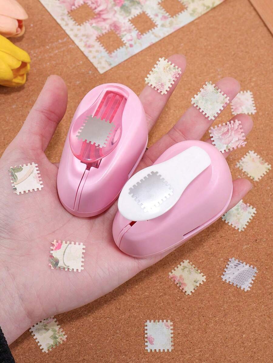 Handheld Decorative Punching Tool With Exquisite Floral Pattern Design, Suitable For Envelope Decoration, Handmade Crafts, Scrapbooking And Journaling, Perfect Gift For Friends - Multicolor - View 1