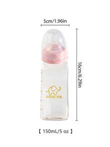 1 buah Dot Bayi Kaca Anti Kolik Desain Melengkung Mirip Payudara, Tidak Miring, Cocok untuk Bayi Usia 0-6 Bulan - MultiWarna - View 10