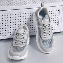 Men's Marathon Running Shoes, Casual Sports Shoes, Shock-Absorbing Comfortable Walking Shoes, Men's Casual Sports Shoes, Outdoor Walking Sports Shoes, High-Quality Men's Running Shoes, Casual Sports Shoes, Tennis Shoes - Grey - View 4