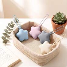 Nordic Style Creative Portable Silicone Storage Box, Baby Pacifier Silicone Storage Box, Five-Pointed Star Storage Bag, Baby Stroller Storage Hanging Bag - Multicolor - View 2