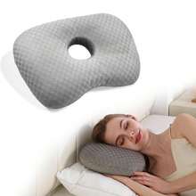 Single-Hole Ear Pillow, Ear Protection Pillow For Elderly Patients, Perforated Ear Protection Pillow, Professional Pillow For Adult Beauty Salons - A - View 14