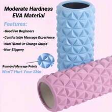 45*12cm Diamond Pattern Foam Roller Yoga Column, Suitable For Fitness, Yoga, Pilates And Muscle Relaxation Exercises - Multicolor - View 2