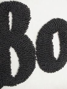 1/2 pezzi Federa cuscino Ognissanti con lettera "BOO" trapuntata, federa ricamata stile fattoria nero e avorio con angoli con nappine, cerniera nascosta, federa decorativa per feste Trick Or Treat (senza inserto) per soggiorno, divano, camera da letto, veranda esterna, decorazione autunnale - nero - Visualizzare 6