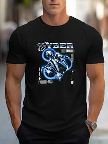 Men T-Shirts - 黑色 - 查看 2