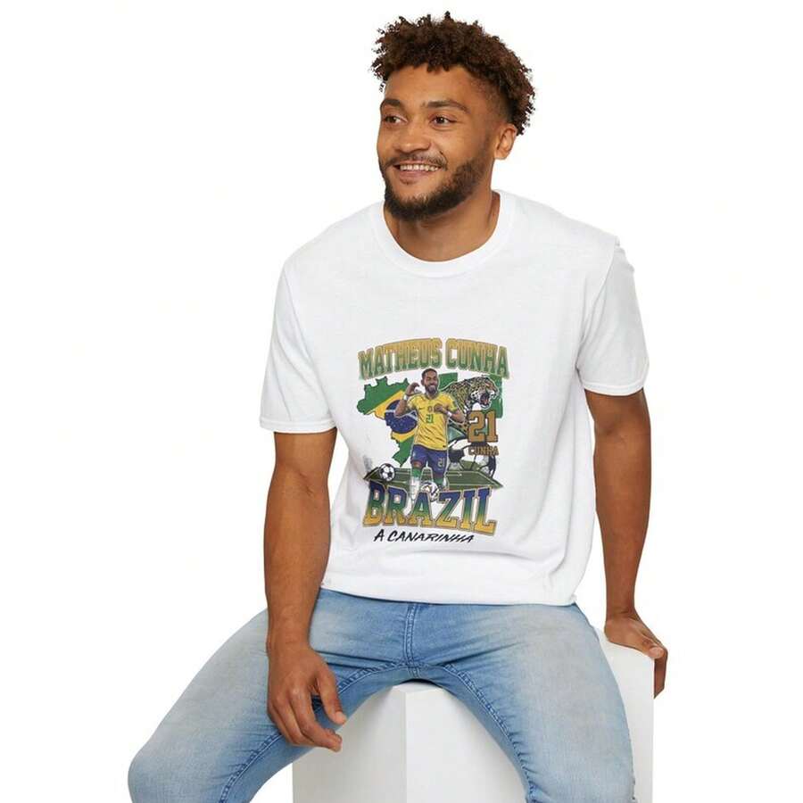 Copa del Mundo 2026 | Camiseta gráfica MATHEUS CUNHA - Blanco - Ver 1