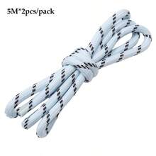 5M*2件/包 5mm 多功能圓芯彩色編織繩，DIY手工串珠繩，戶外帳篷使用 - 條紋款 - 查看 13