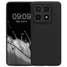 Kompatibel dengan Casing Ponsel 14, 14T, 14T Pro, Dengan Perlindungan Kamera, Pelindung Silikon Lembut Hitam Matte Fleksibel Tipis yang Menyerap Guncangan - Hitam - View 1