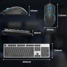 RGB Silent Keyboard And Mouse Combo MageGee GK970 2-In-1 Set LED Backlit Full-Size Numeric Keypad Multimedia And Function Keys Suitable For Office, Gaming, School, PC, Laptop, Classroom Learning, Student Essential - View 9