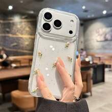 1 Buah Casing Ponsel Resin 3D Motif Tulip, Kompatibel dengan Apple 18 Pro Max/18 Pro/17 Pro Max/16/15/14/13/12/11, Pelindung Transparan Anti Guncangan dengan Glitter, Gaya Segar - Casing ponsel tulip 3D - View 35