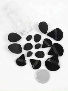 5pcs Makeup Sponge Set, Makeup Sponge, Mini Powder Puff, Mini Powder Puff, Mini Finger Cushion Puff, Random Foundation Sponge, Suitable For Liquid, Cream And Powder Products, Create Flawless Makeup Look - Multicolor - View 3