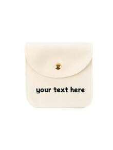 Personalized Custom Name Snap Button Jewelry Bag, Personalized Storage Pouch Portable Mini Bag, Suitable For Earrings, Rings, Necklaces, Bridal Bridesmaid Proposal Gifts, Portable And Compact, Convenient To Carry, Space-Saving - Multicolor - View 19