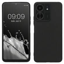 Casing Ponsel Poco C65, 13C, Dengan Perlindungan Kamera, Tipis, Tahan Guncangan, Fleksibel, Hitam Matte, Lembut, Silikon Pelindung - Hitam - View 1