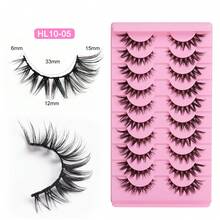 10 Pairs Fox Style False Eyelashes, DIY Eyelashes, Natural Style Soft And No Shedding, Suitable For Beginners Daily Makeup - View 11