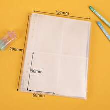 1 A5 Size Wavy Clear Binder, Acrylic Clear Folder, Can Be Used As A Notebook, Planner, Card Holder, Sticker Book, Photo Album, Stationery,Card Holder - A5 - View 12