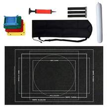 1 Set Rollable Felt Puzzle Storage Mat, Can Hold Up To 1500 Pieces, Size 46" X 26", Portable Puzzle Storage Pad With Air Tube And Drawstring Bag, Non-Slip Felt Puzzle Board, Suitable For Adults, Christmas/Halloween/Holiday Gift, Black & Green. (Accessories - Random Style/Color) (Handmade Measurement May Vary Slightly) - Multicolor - View 14