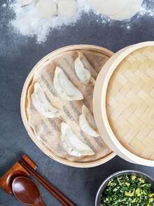 A Bamboo Steamer For Steamed Buns, Heightened And Deepened, Morning Tea Snack Steaming Grid, Commercial Bamboo Steamer - View 5