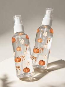 Pumpkin Bow Halloween Pattern Transparent PET Travel Spray Bottle, Multi-Purpose Fine Mist Spray Bottle, Suitable For Travel And Business Trips, Makeup Remover Dispenser Bottle, Hair Spray Bottle, Continuous Spray Water Bottle, Suitable For Hair Styling, Plants, Facial Moisturizing, Halloween Gift For Women, Students And Men, Party Decoration, Thanksgiving Decoration, Autumn Party Gift - Multicolor - View 8