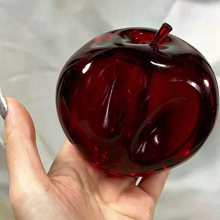 Crystal Apple Squeeze Toy, Soft Tones, Ultra-Thin Skin, Smooth And Soft Touch, Can Be Used As A Stress Ball And Tactile Sensory Toy, Suitable For Office Desk, Excellent Stress Relief Toy, Needdoh - Multicolor - View 1