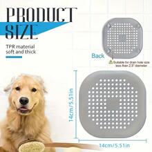 1/2/3/4pcs Hair Catcher Filter, Sink Drain Plug, Bathtub Shower Drain Cover, Silicone Kitchen Odor Plug, Kitchen Sink Drain Cover Filter, Bathroom Silicone Hair Catcher Drain Cover, Home Bathroom Decor, Autumn, Back To School Season - Multiple Styles and Colors - View 7