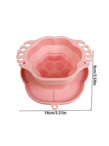 Foldable Silicone Makeup Brush Cleaner, Brush Holder And Storage Tray - Portable Brush Washing Mat With Textured Base, Suitable For Organizing Makeup Brushes, Ideal For Travel And Studio, Perfect Gift For Artists And Makeup Artists - A - View 13