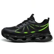 Steel Toe Shoes For Men Indestructible Work Shoes Lightweight Steel Toe Sneakers Non Slip Safety Shoes Puncture Proof - Green - View 9