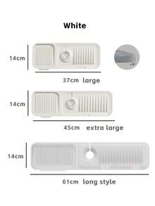 1pc Absorbent Kitchen Faucet Drip Tray, Waterproof Splash Guard Countertop Water Collector, Kitchen Sink & Bathroom Vanity Protector, Multi-Purpose Sponge & Soap Storage Mat, Halloween Home Essential - A - View 10