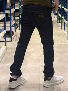 Men's Slim Fit Stretch Denim Jeans - 藍雨 - 查看 3