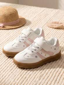 Sepatu Sneakers Slip-On Unisex Anak-Anak dengan Perekat Velcro, Sepatu Serbaguna untuk Kembali ke Sekolah, Cocok untuk Semua Musim dan Aktivitas Luar Ruangan - Berwarna merah muda - View 5
