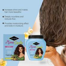 Hoegoa 2 In 1 Leave In Conditioner Cream For Curly & Frizzy Hair, Moisturizing Hair Styling Cream With Castor Oil, Shea Butter & D-Panthenol, Curl Defining Treatment, Anti-Frizz Hydrating Hair Care Product For Women, Soft Shiny Natural Curls - Leave-in Conditioner - View 11